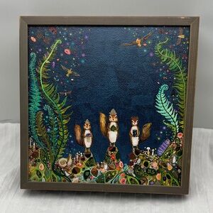 Whimsical Forest Squirrel Print - Forest Art Framed Eli Halpin Art
